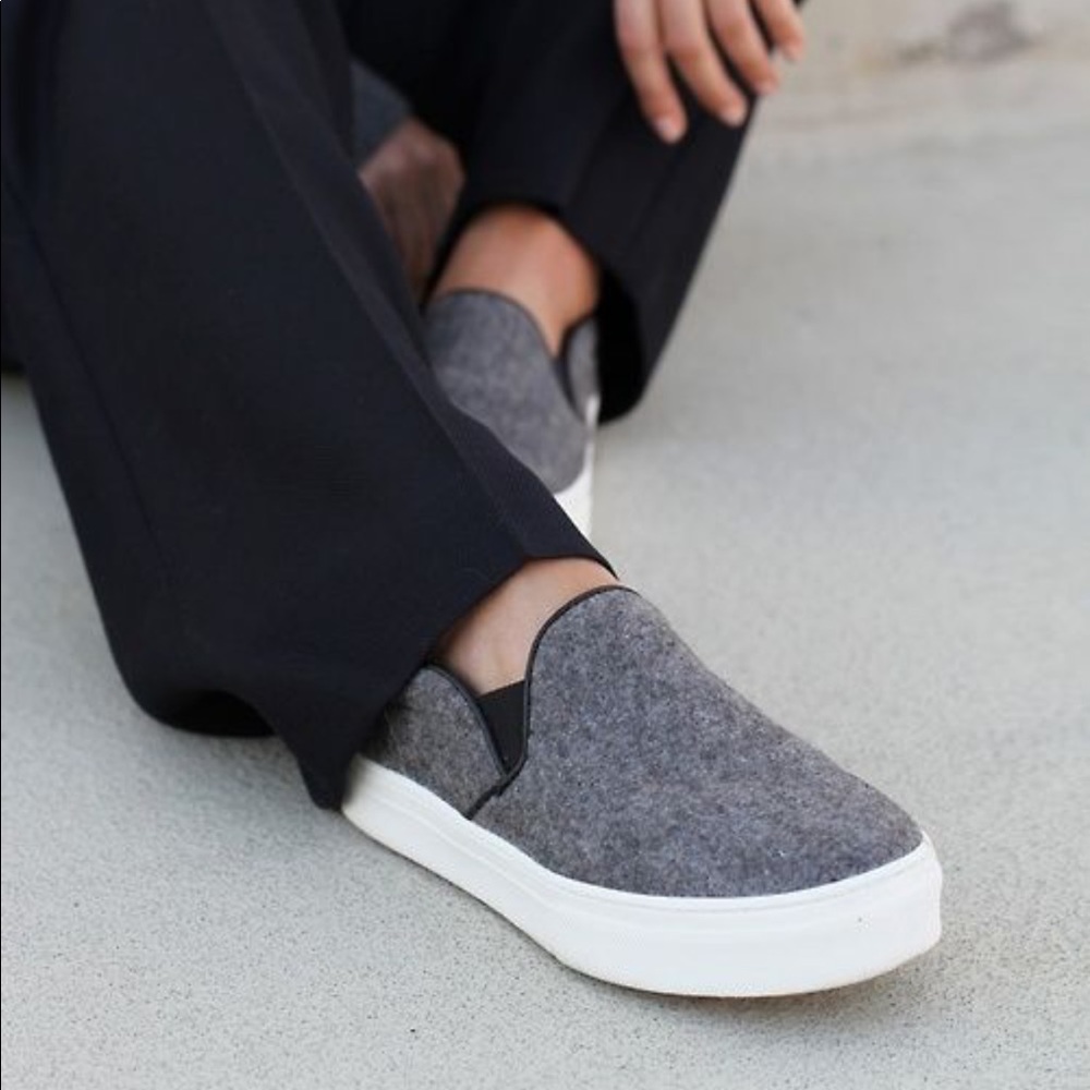 Celine Grey Slip On Sneakers